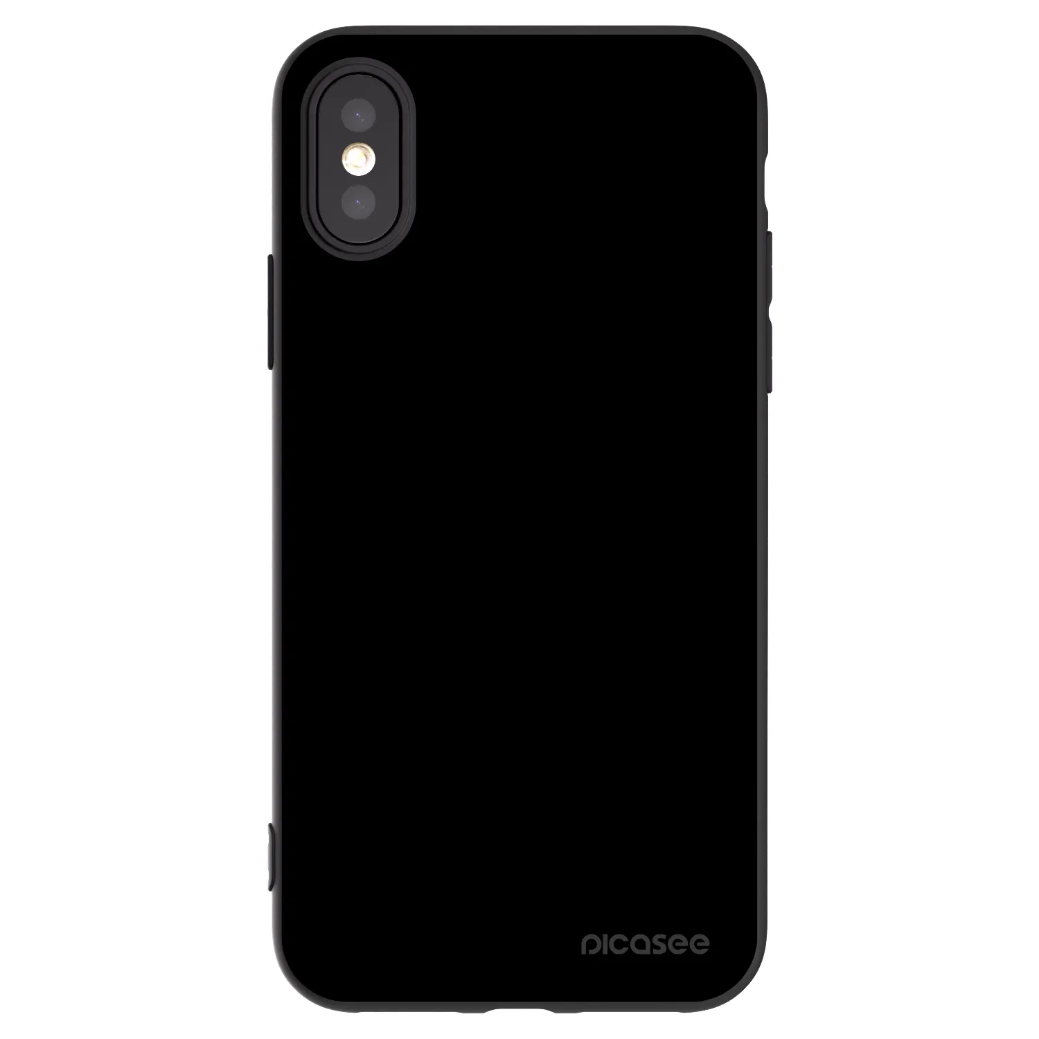 Picasee fekete szilikon tok az alábbi mobiltelefonokra Apple iPhone X/XS - Black Bliss