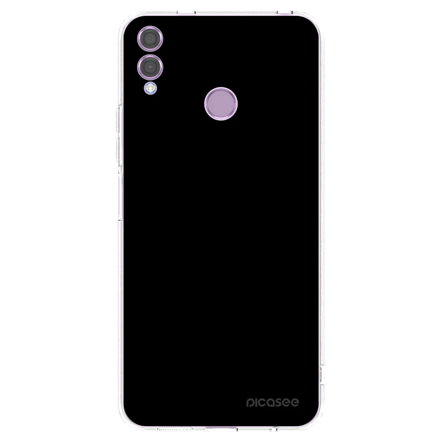 Picasee átlátszó szilikon tok az alábbi mobiltelefonokra Honor 8X - Black Bliss