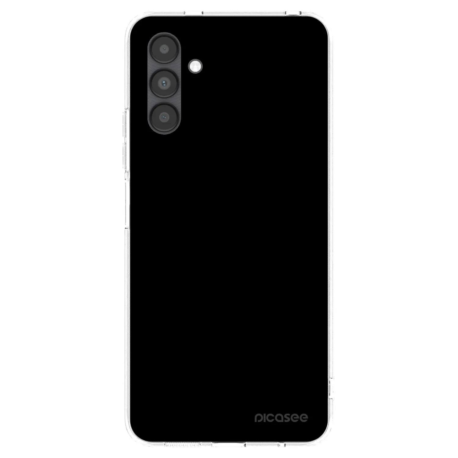 Picasee átlátszó szilikon tok az alábbi mobiltelefonokra Samsung Galaxy A04s A047F - Black Bliss