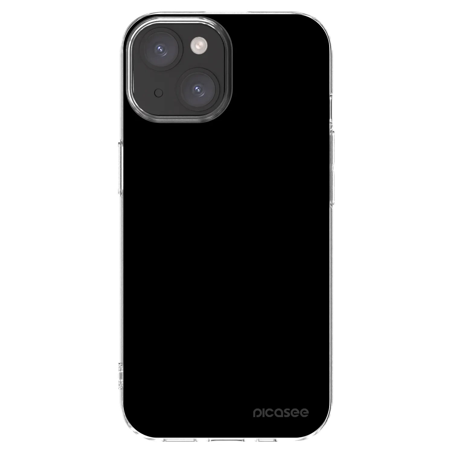 Picasee átlátszó szilikon tok az alábbi mobiltelefonokra Apple iPhone 15 - Black Bliss