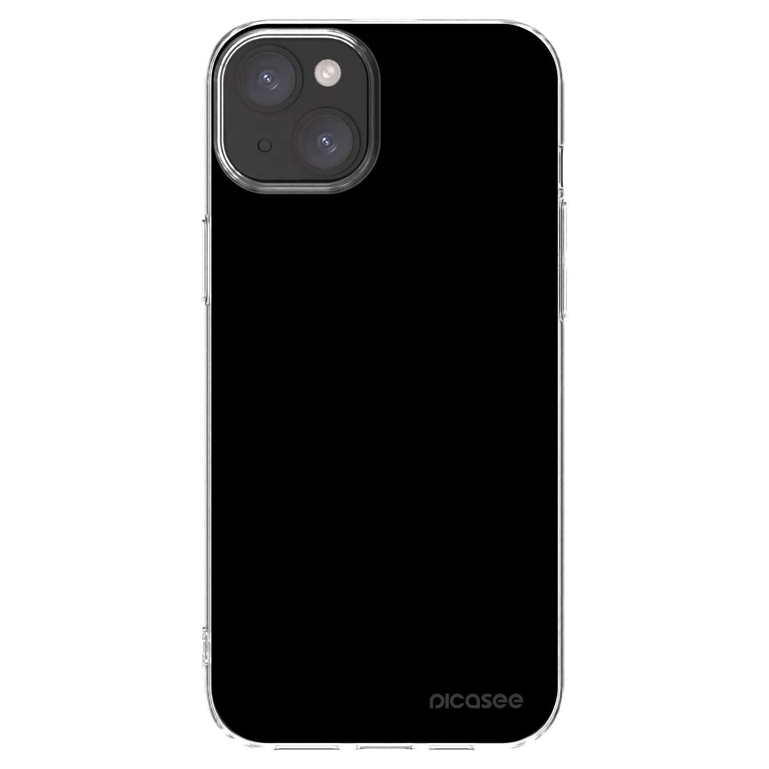 Picasee átlátszó szilikon tok az alábbi mobiltelefonokra Apple iPhone 15 Plus - Black Bliss