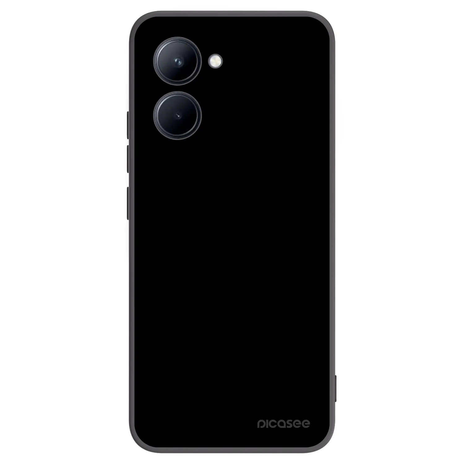 Picasee fekete szilikon tok az alábbi mobiltelefonokra Realme C33 (2023) - Black Bliss
