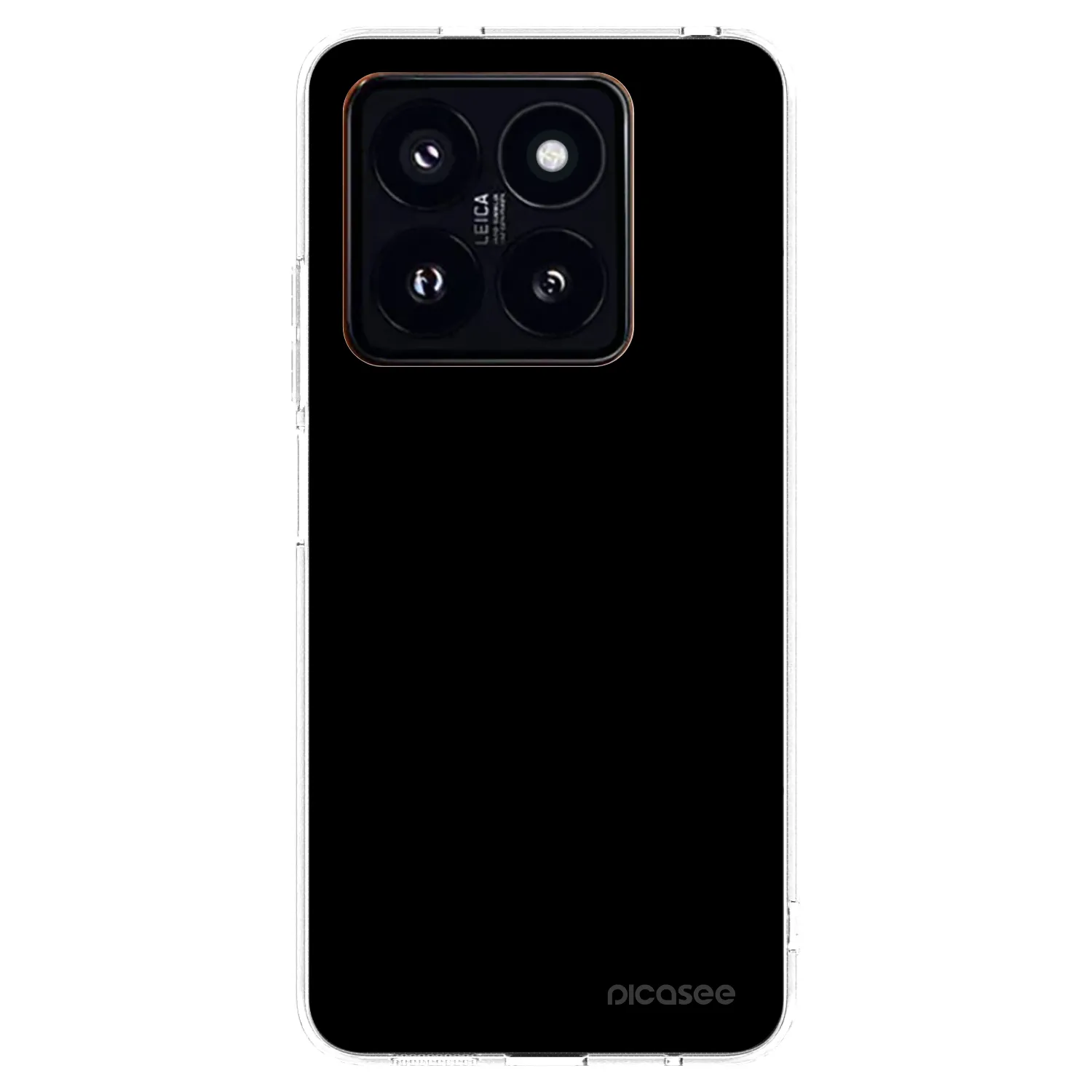 Picasee átlátszó szilikon tok az alábbi mobiltelefonokra Xiaomi 14 Pro - Black Bliss