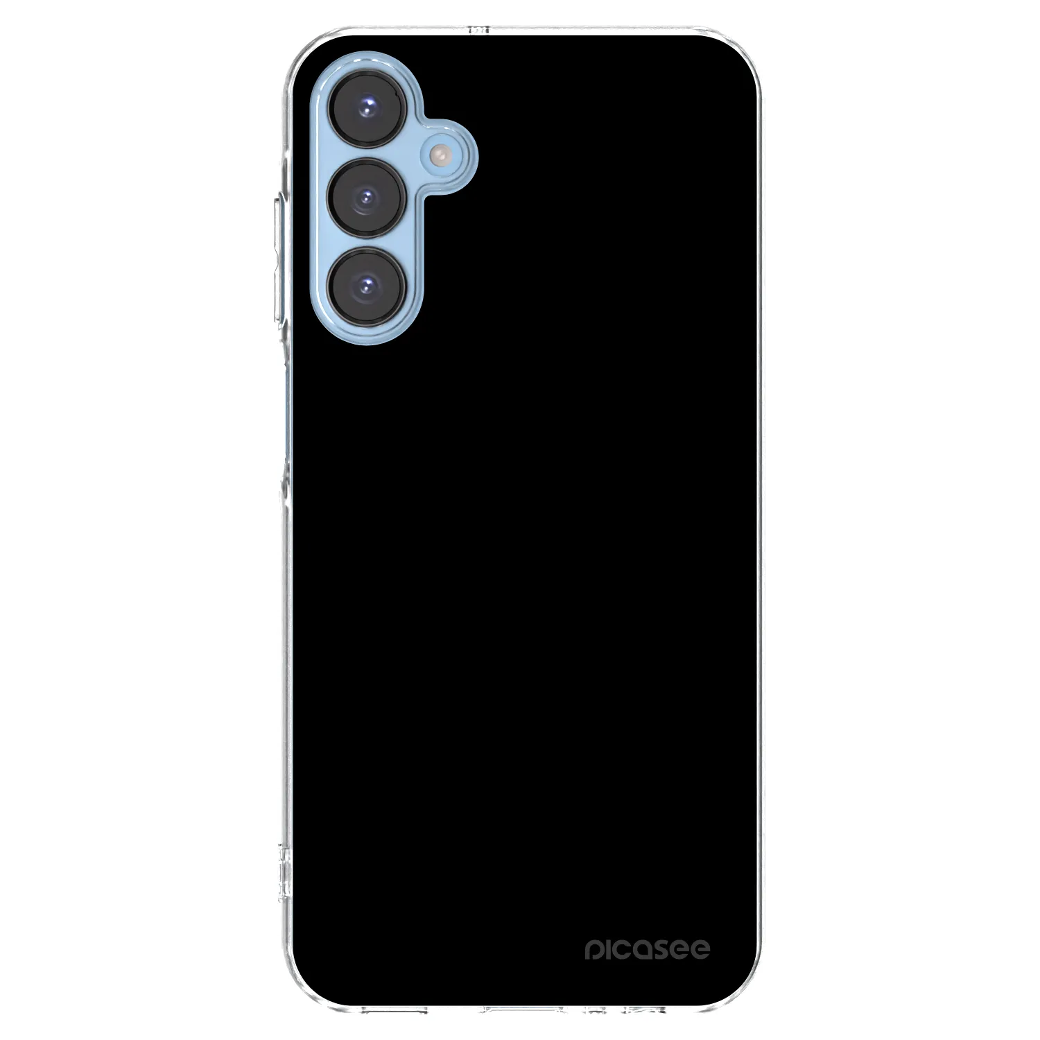 Picasee átlátszó szilikon tok az alábbi mobiltelefonokra Samsung Galaxy A15 A156B 5G - Black Bliss