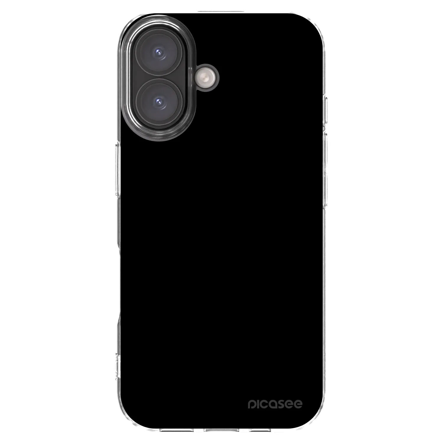 Picasee átlátszó szilikon tok az alábbi mobiltelefonokra Apple iPhone 16 - Black Bliss