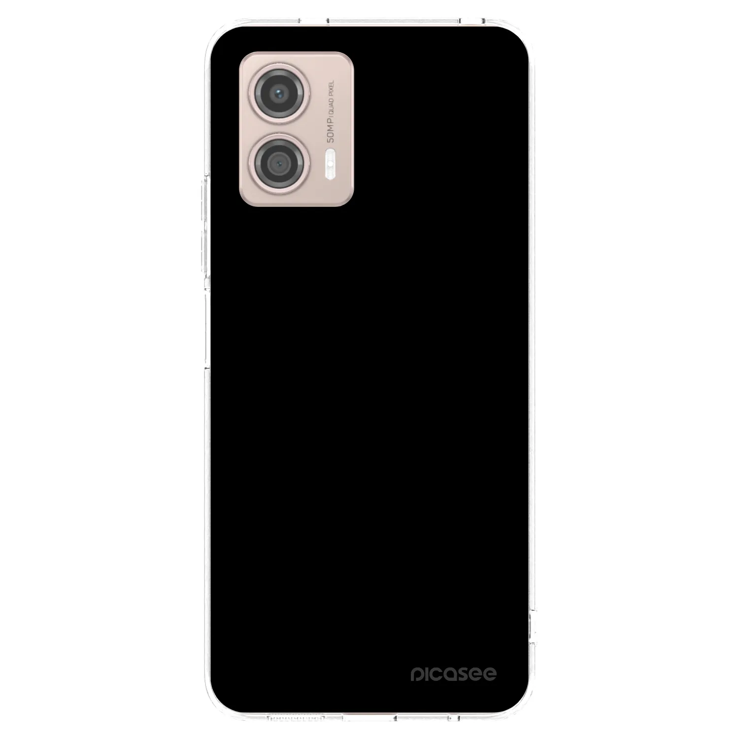 Picasee átlátszó szilikon tok az alábbi mobiltelefonokra Motorola Moto G53 5G - Black Bliss