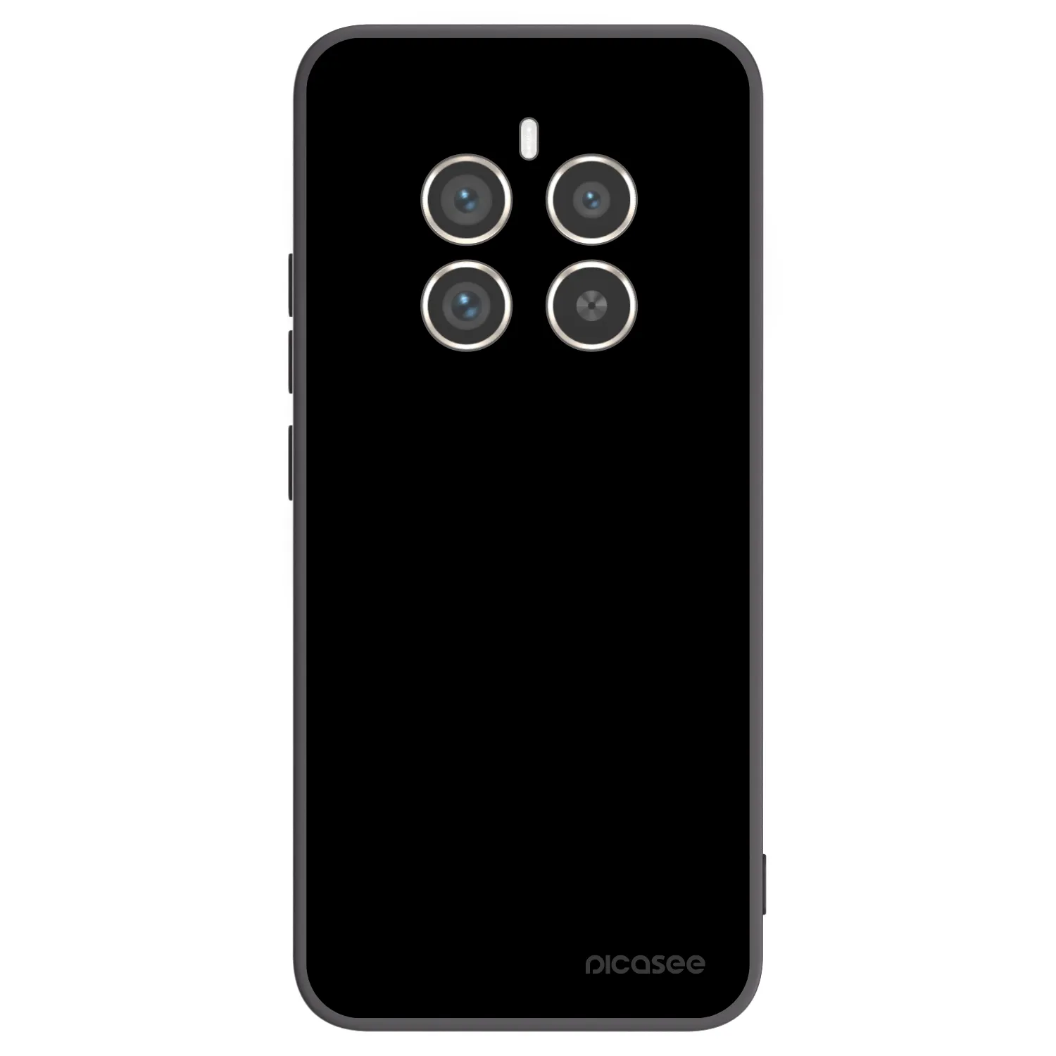 Picasee fekete szilikon tok az alábbi mobiltelefonokra Realme 12 Pro 5G - Black Bliss