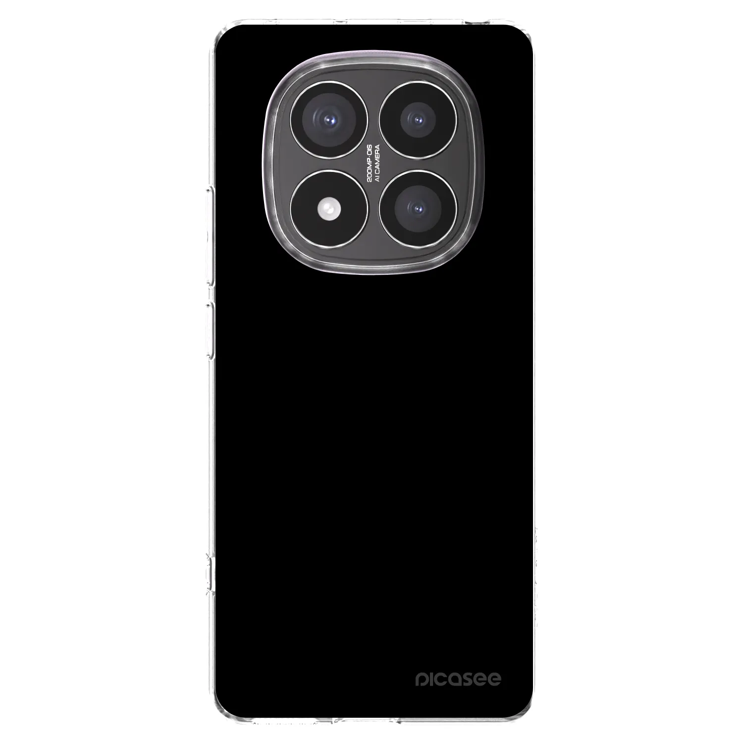 Picasee átlátszó szilikon tok az alábbi mobiltelefonokra Xiaomi Redmi Note 14 Pro+ 5G - Black Bliss