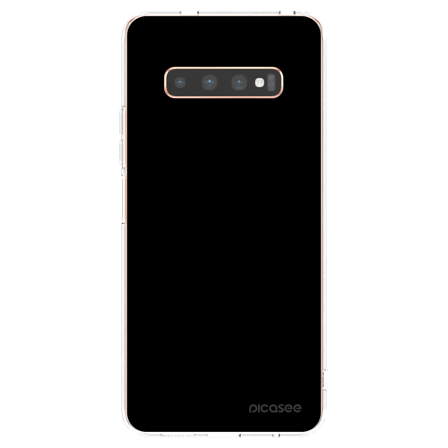 Picasee átlátszó szilikon tok az alábbi mobiltelefonokra Samsung Galaxy S10 Plus G975 - Black Bliss