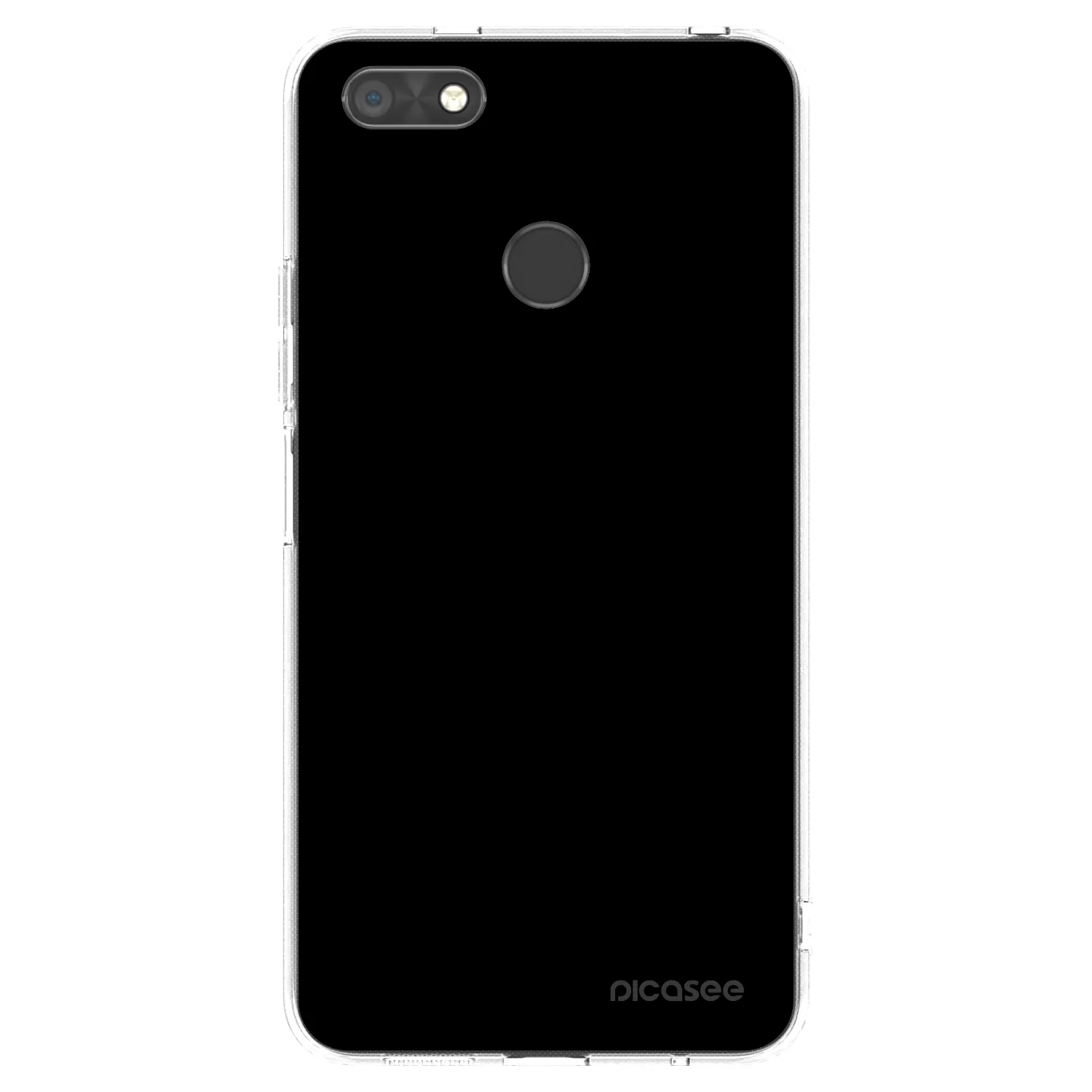 Picasee átlátszó szilikon tok az alábbi mobiltelefonokra Huawei P9 Lite Mini - Black Bliss