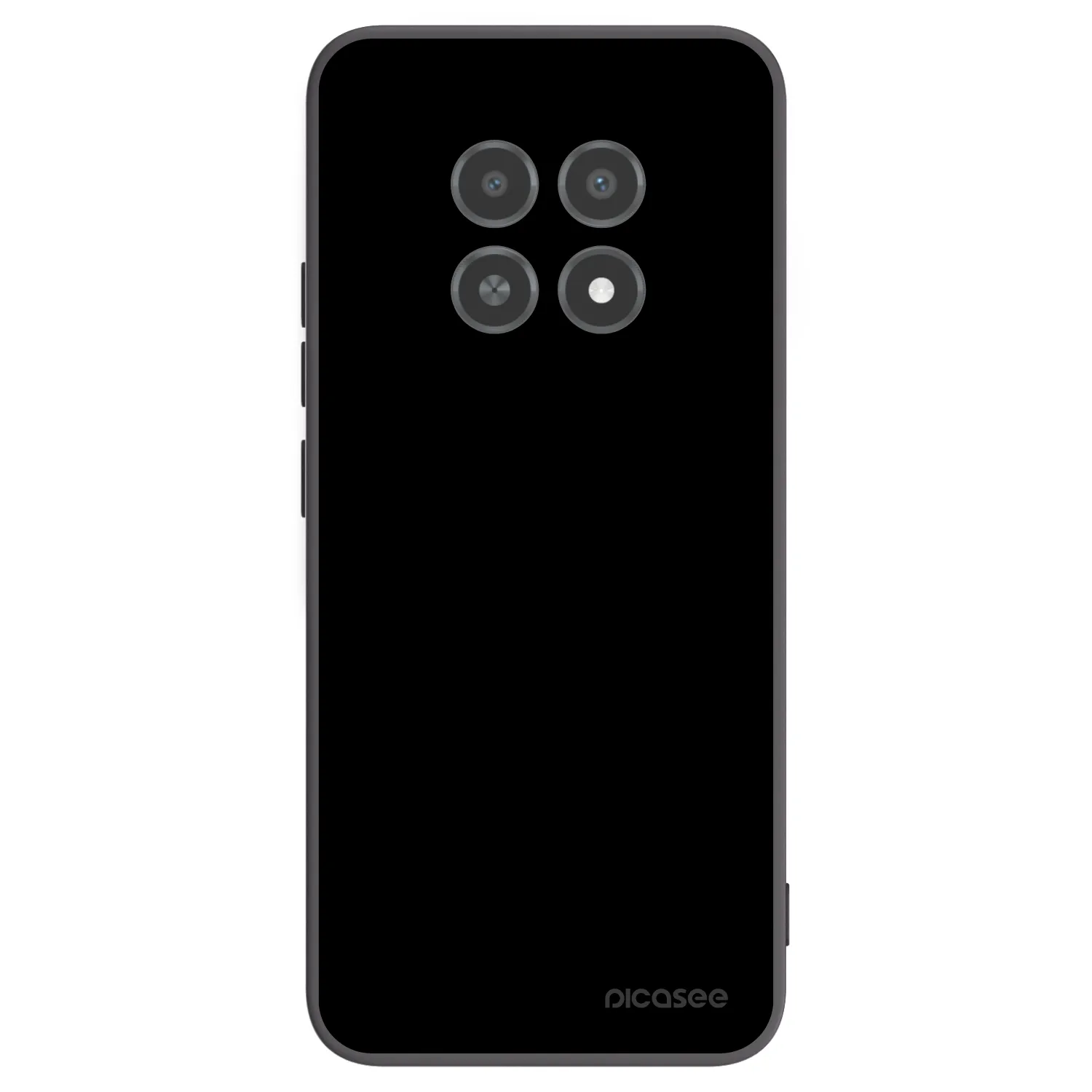 Picasee fekete szilikon tok az alábbi mobiltelefonokra Realme 12X - Black Bliss