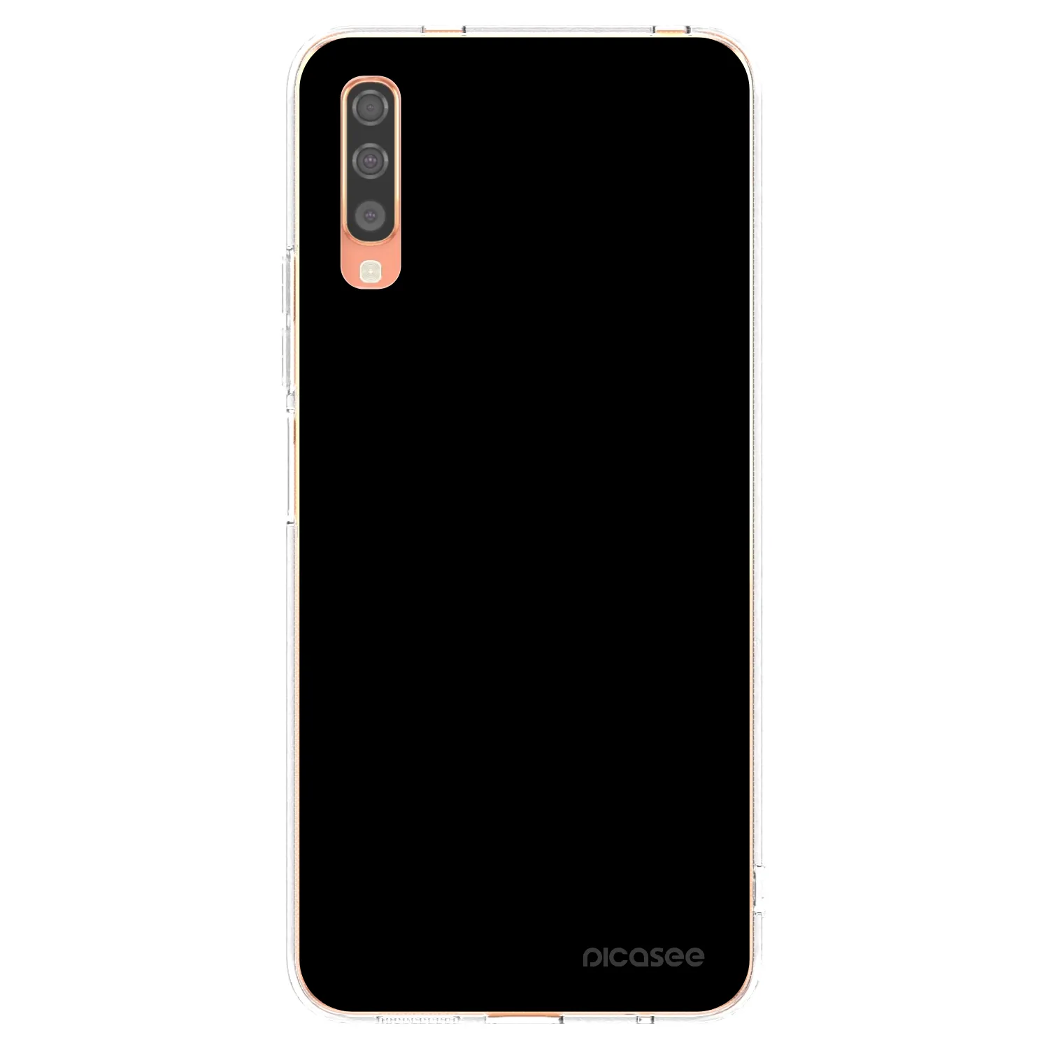 Picasee átlátszó szilikon tok az alábbi mobiltelefonokra Samsung Galaxy A70 A705F - Black Bliss