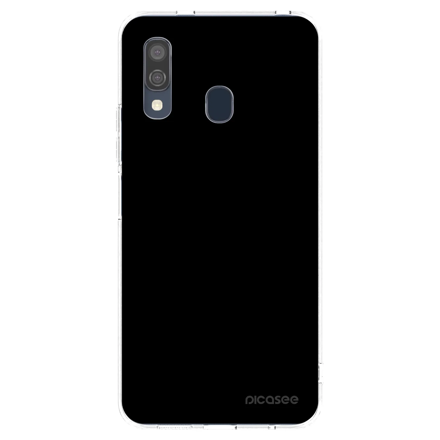 Picasee átlátszó szilikon tok az alábbi mobiltelefonokra Samsung Galaxy A40 A405F - Black Bliss