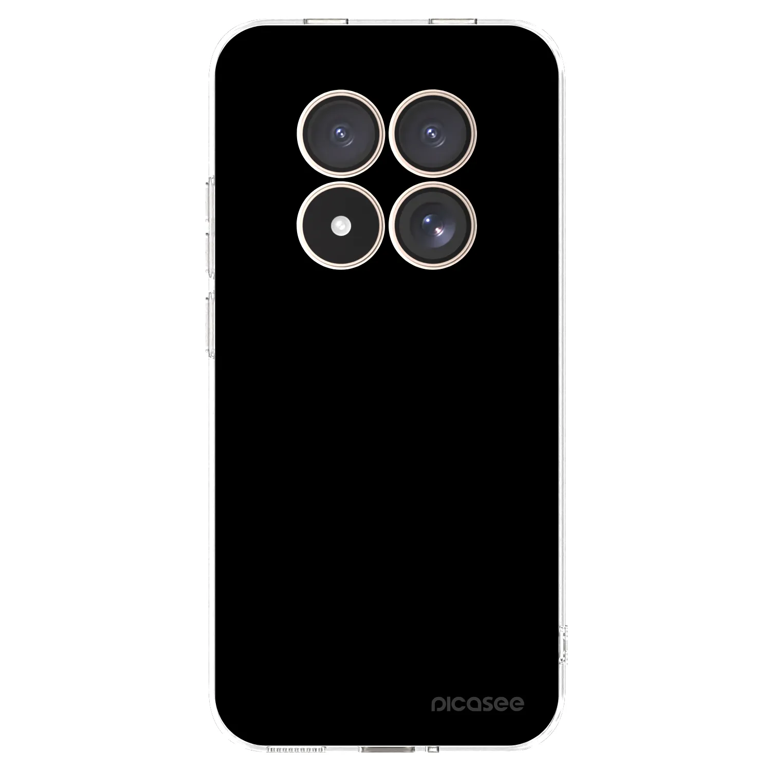 Picasee átlátszó szilikon tok az alábbi mobiltelefonokra Xiaomi Redmi Note 15 Pro 4G - Black Bliss