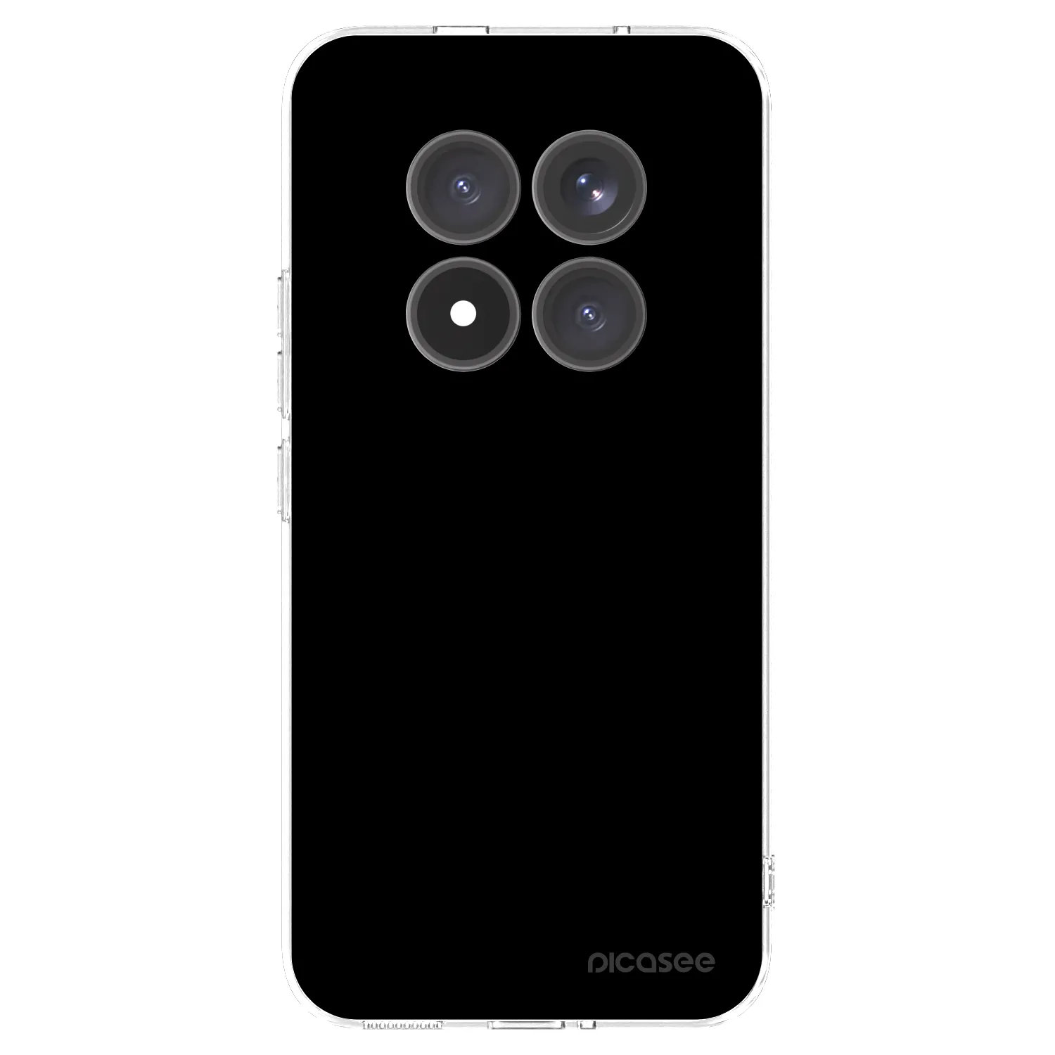 Picasee átlátszó szilikon tok az alábbi mobiltelefonokra Xiaomi Redmi Note 15 Pro+ - Black Bliss