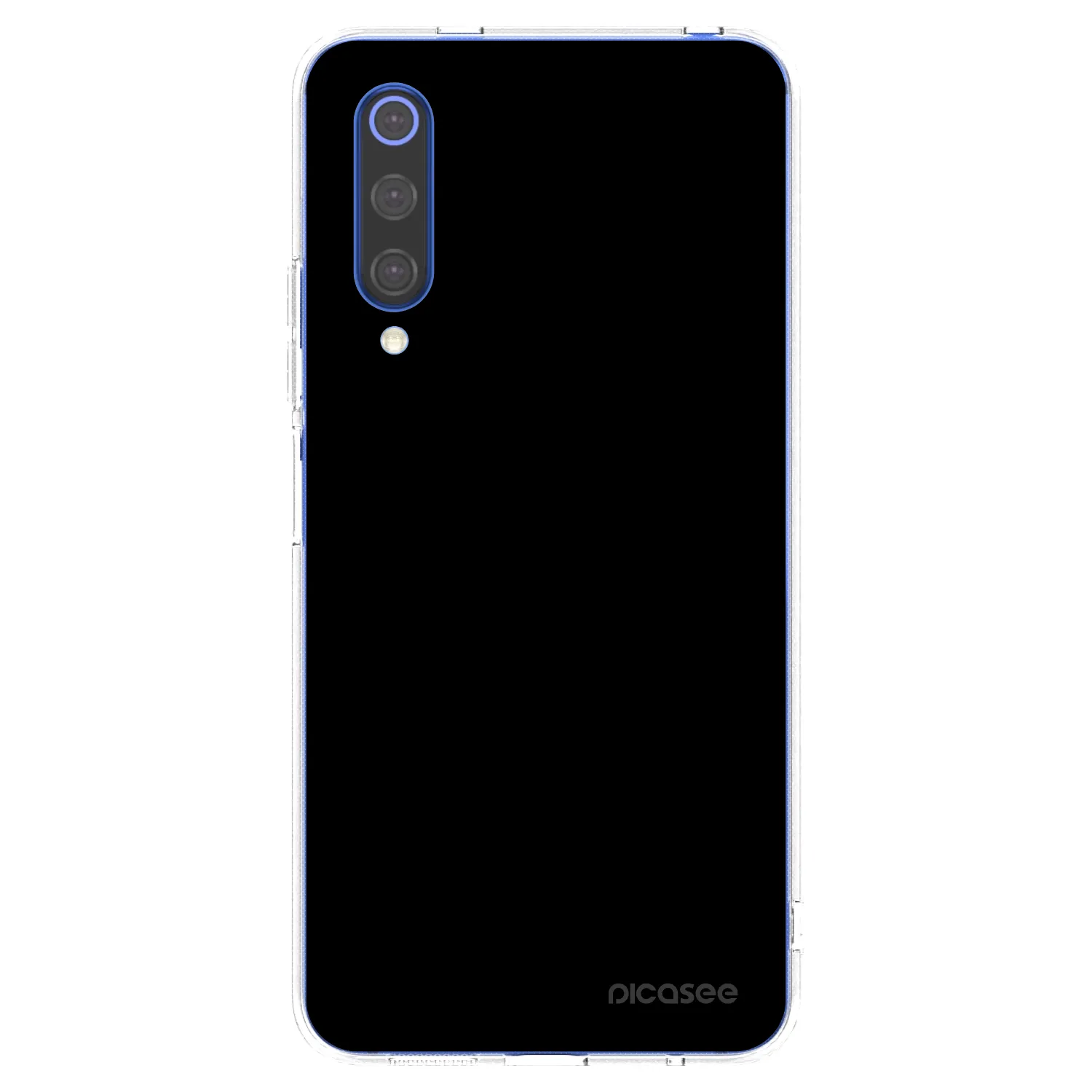 Picasee átlátszó szilikon tok az alábbi mobiltelefonokra Xiaomi Mi 9 SE - Black Bliss