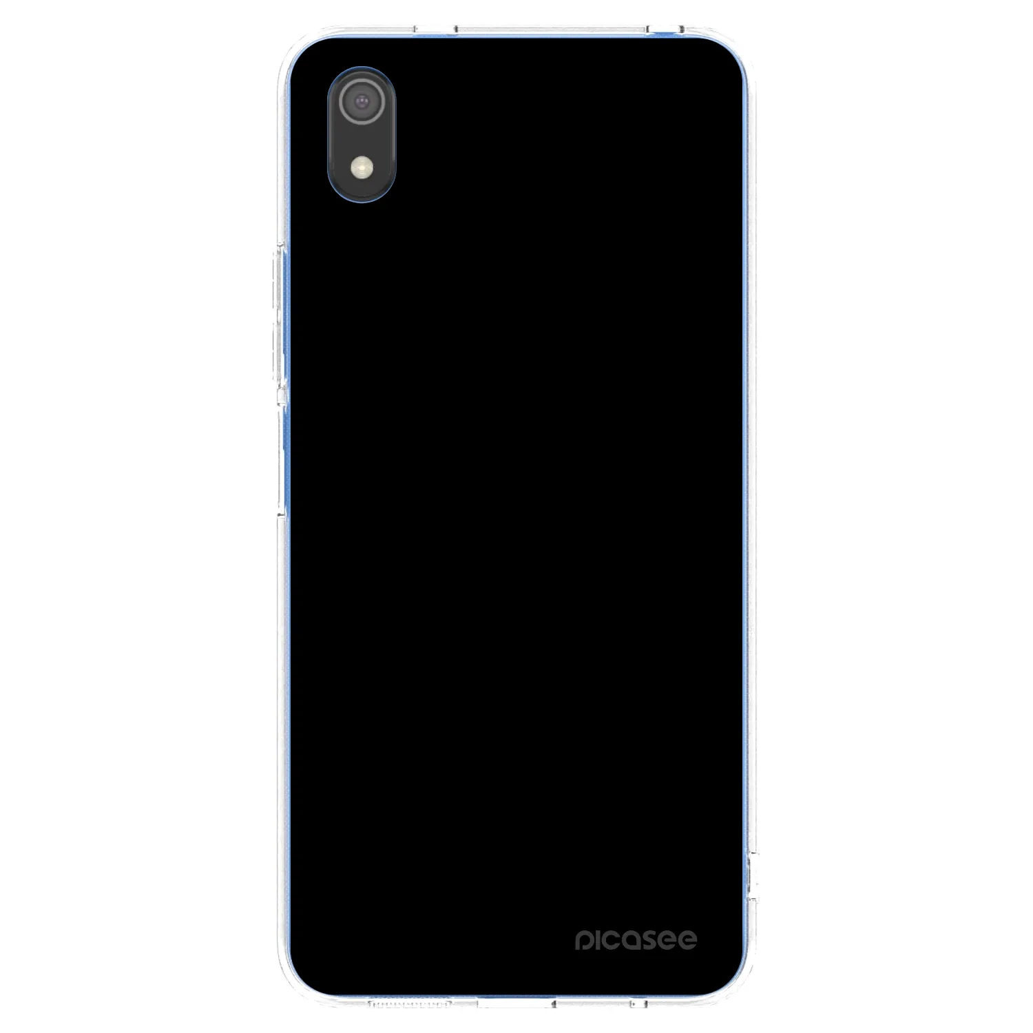 Picasee átlátszó szilikon tok az alábbi mobiltelefonokra Xiaomi Redmi 7A - Black Bliss