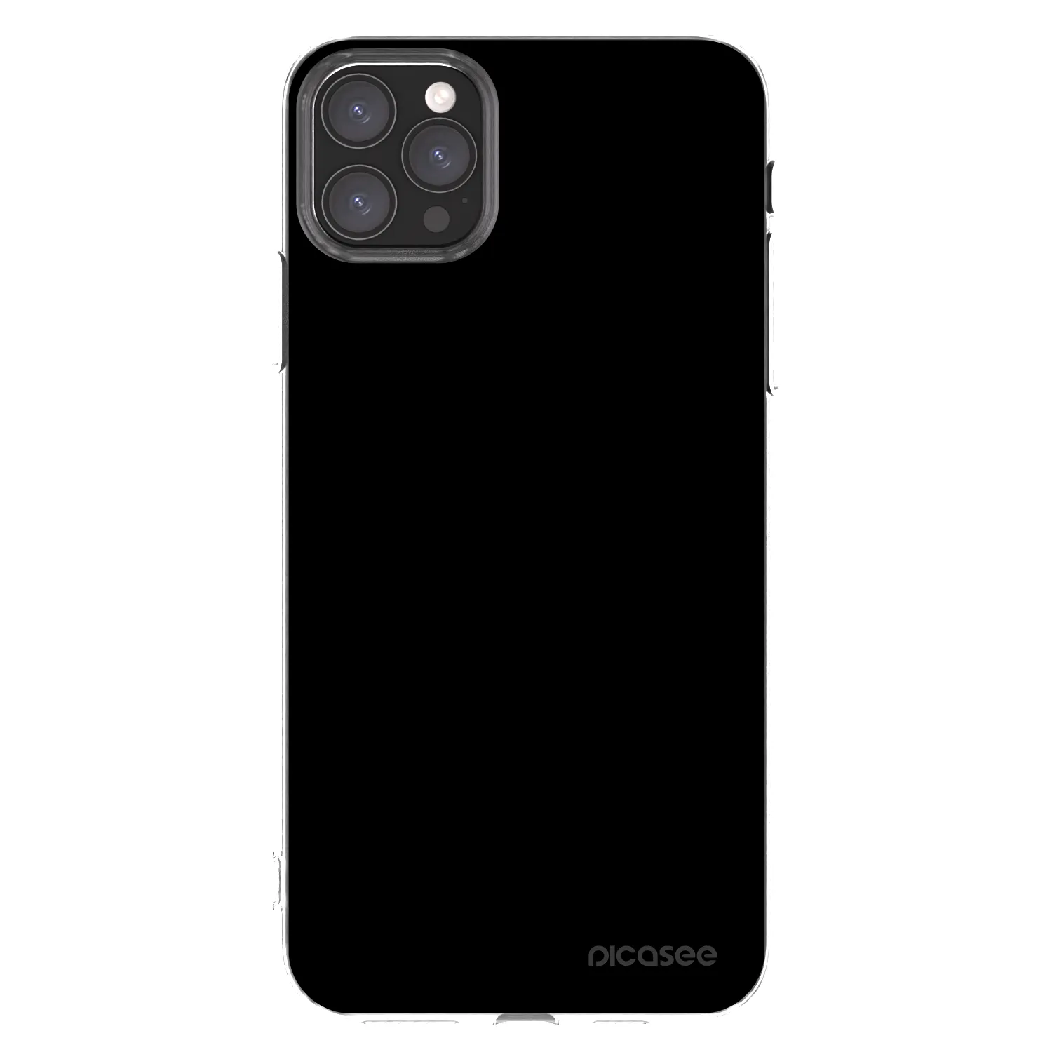 Picasee átlátszó szilikon tok az alábbi mobiltelefonokra Apple iPhone 11 Pro Max - Black Bliss