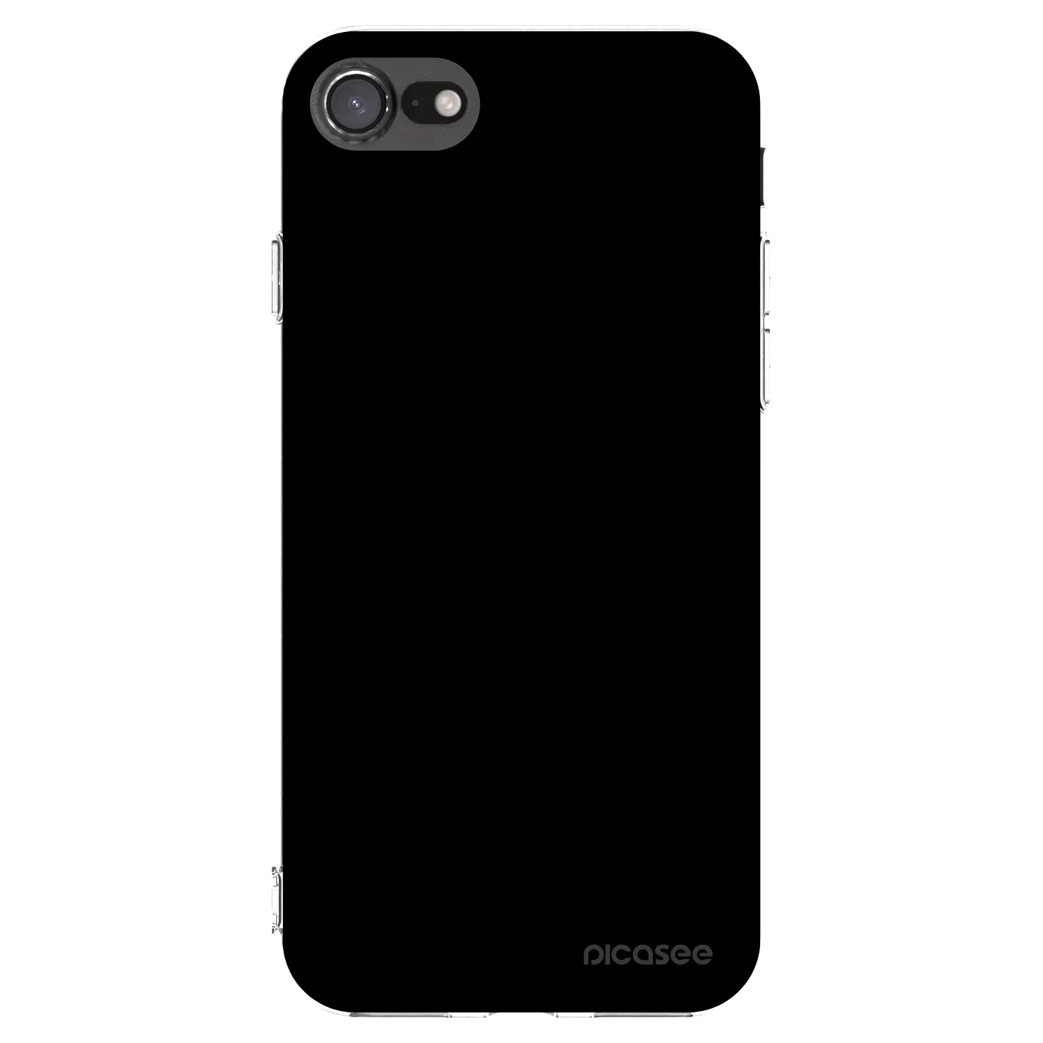 Picasee átlátszó szilikon tok az alábbi mobiltelefonokra Apple iPhone 8 - Black Bliss