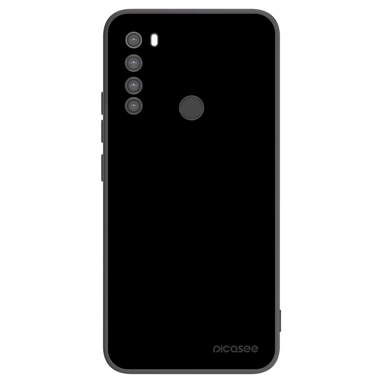 Picasee fekete szilikon tok az alábbi mobiltelefonokra Xiaomi Redmi Note 8 - Black Bliss