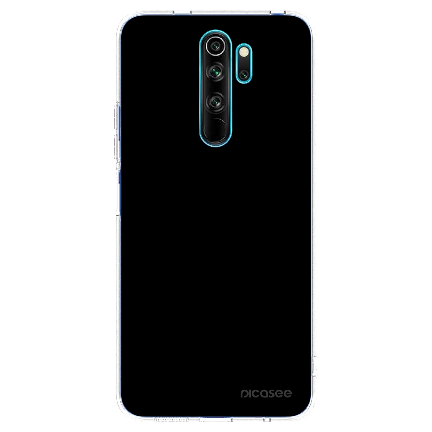 Picasee átlátszó szilikon tok az alábbi mobiltelefonokra Xiaomi Redmi Note 8 Pro - Black Bliss