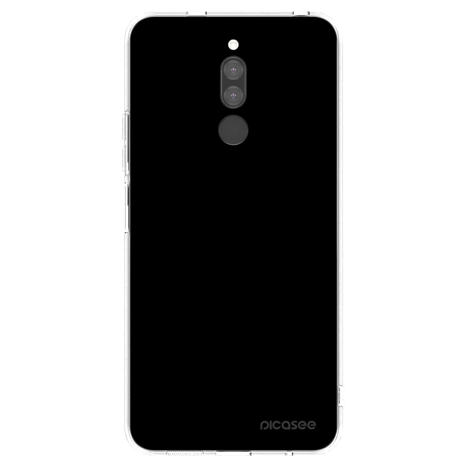 Picasee átlátszó szilikon tok az alábbi mobiltelefonokra Xiaomi Redmi 8 - Black Bliss