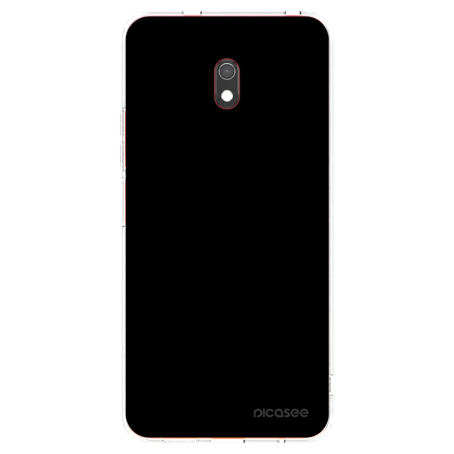Picasee átlátszó szilikon tok az alábbi mobiltelefonokra Xiaomi Redmi 8A - Black Bliss