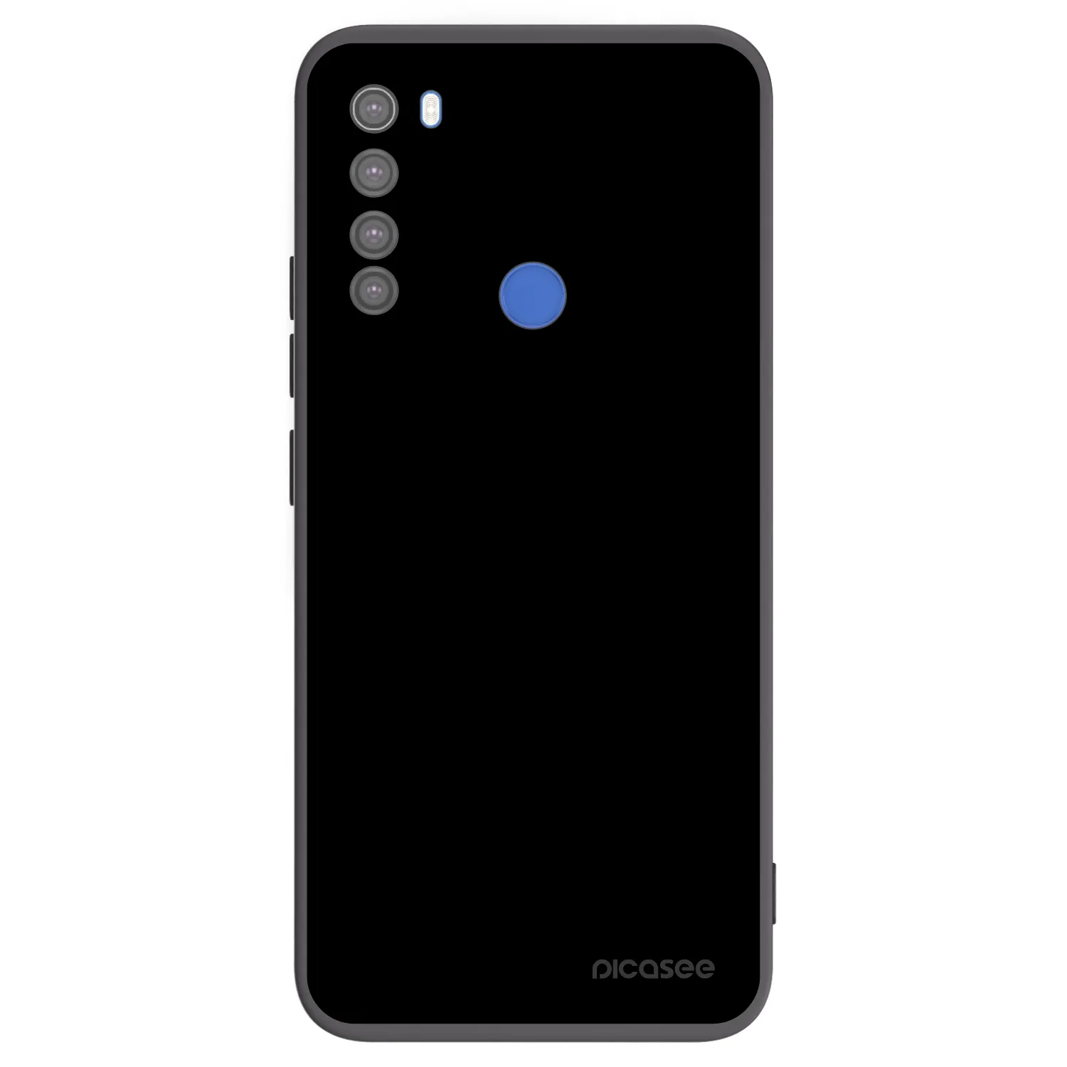 Picasee fekete szilikon tok az alábbi mobiltelefonokra Xiaomi Redmi Note 8T - Black Bliss