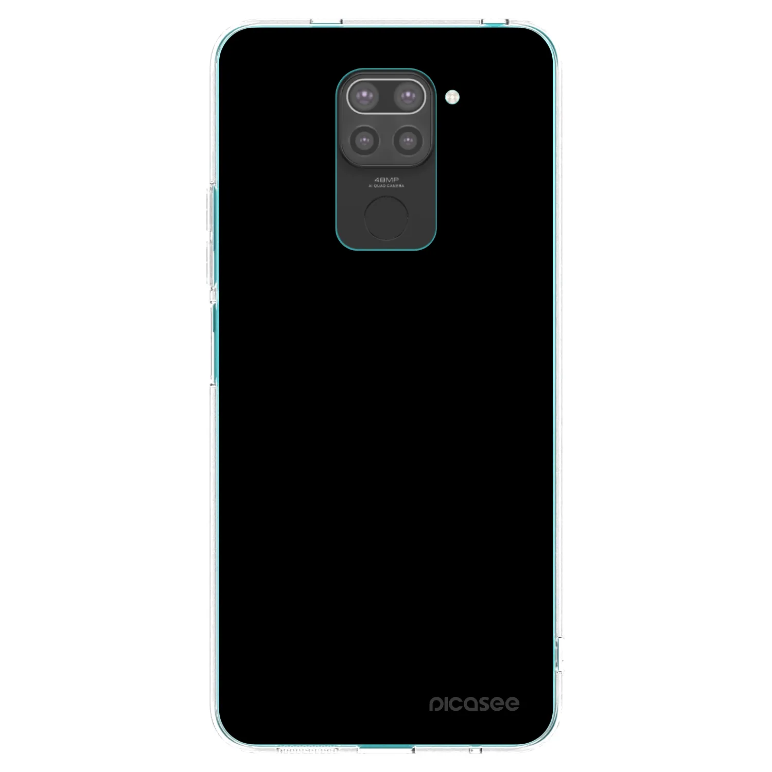 Picasee fekete szilikon tok az alábbi mobiltelefonokra Xiaomi Redmi Note 9 - Black Bliss