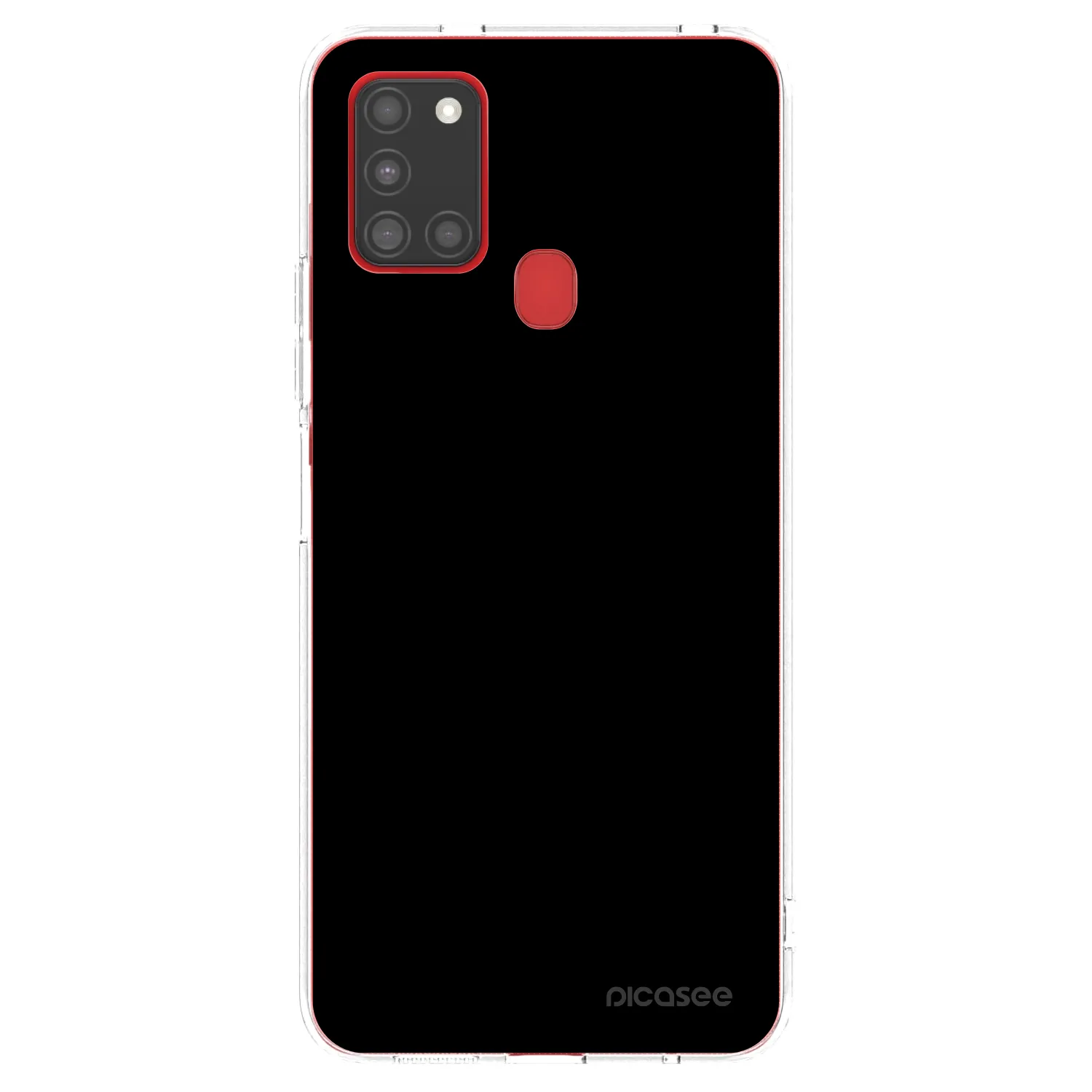 Picasee átlátszó szilikon tok az alábbi mobiltelefonokra Samsung Galaxy A21s - Black Bliss