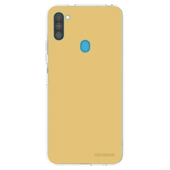 Picasee átlátszó szilikon tok az alábbi mobiltelefonokra Samsung Galaxy M11 - Canary Crystal