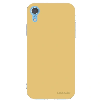 Picasee átlátszó szilikon tok az alábbi mobiltelefonokra Apple iPhone XR - Canary Crystal