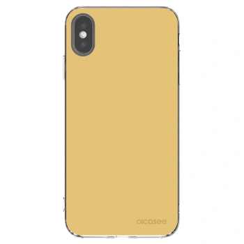 Picasee átlátszó szilikon tok az alábbi mobiltelefonokra Apple iPhone XS Max - Canary Crystal