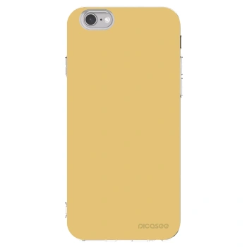 Picasee átlátszó szilikon tok az alábbi mobiltelefonokra Apple iPhone 6/6S - Canary Crystal