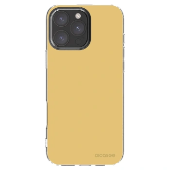 Picasee átlátszó szilikon tok az alábbi mobiltelefonokra Apple iPhone 16 Pro Max - Canary Crystal