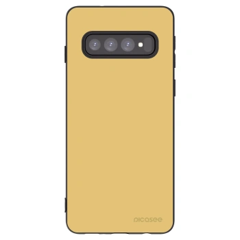 Picasee fekete szilikon tok az alábbi mobiltelefonokra Samsung Galaxy S10 G973 - Canary Crystal