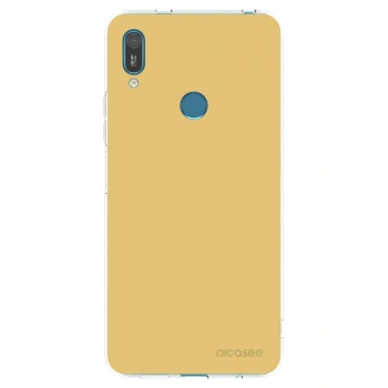 Picasee átlátszó szilikon tok az alábbi mobiltelefonokra Huawei Y7 2019 - Canary Crystal