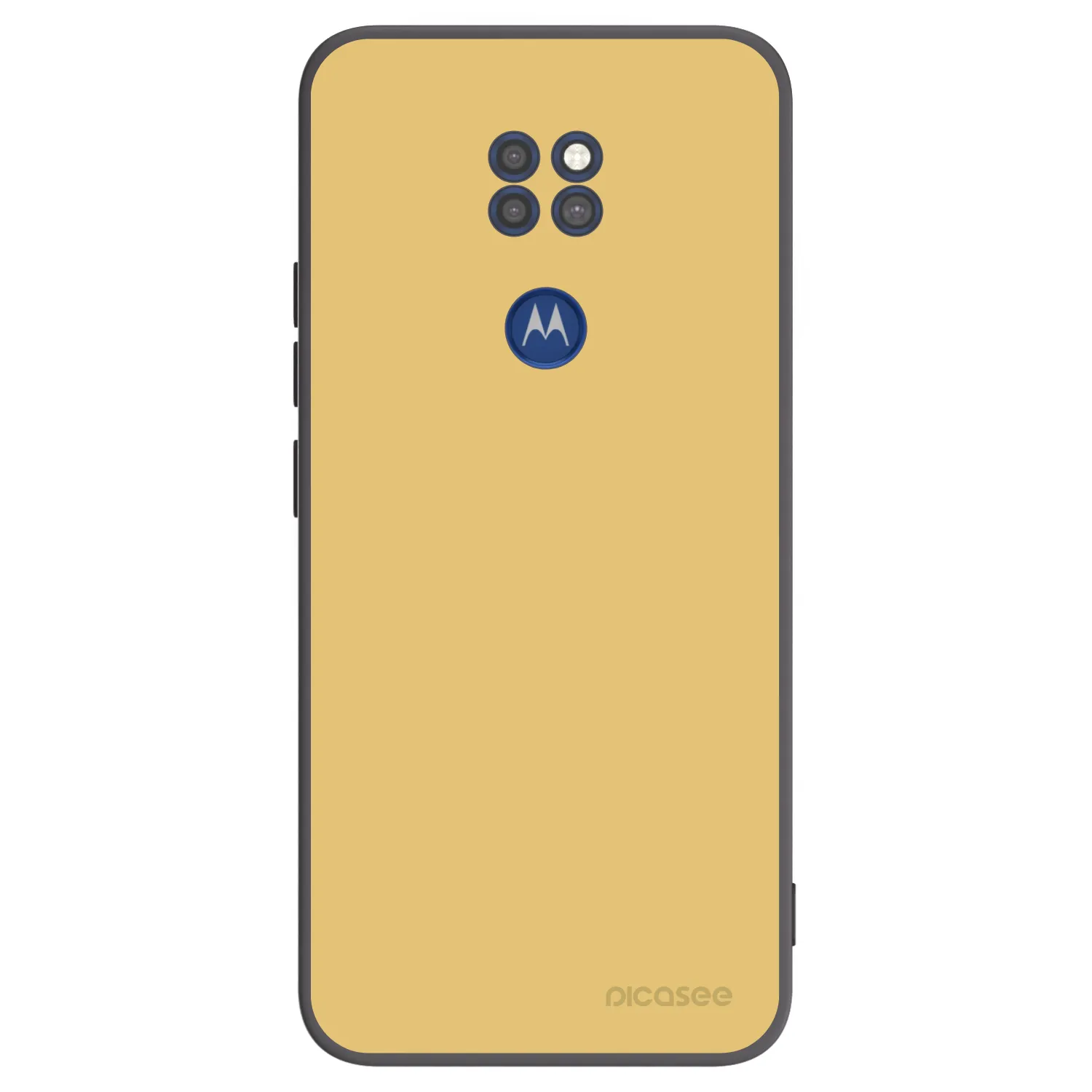 Picasee fekete szilikon tok az alábbi mobiltelefonokra Motorola Moto G9 Play - Canary Crystal