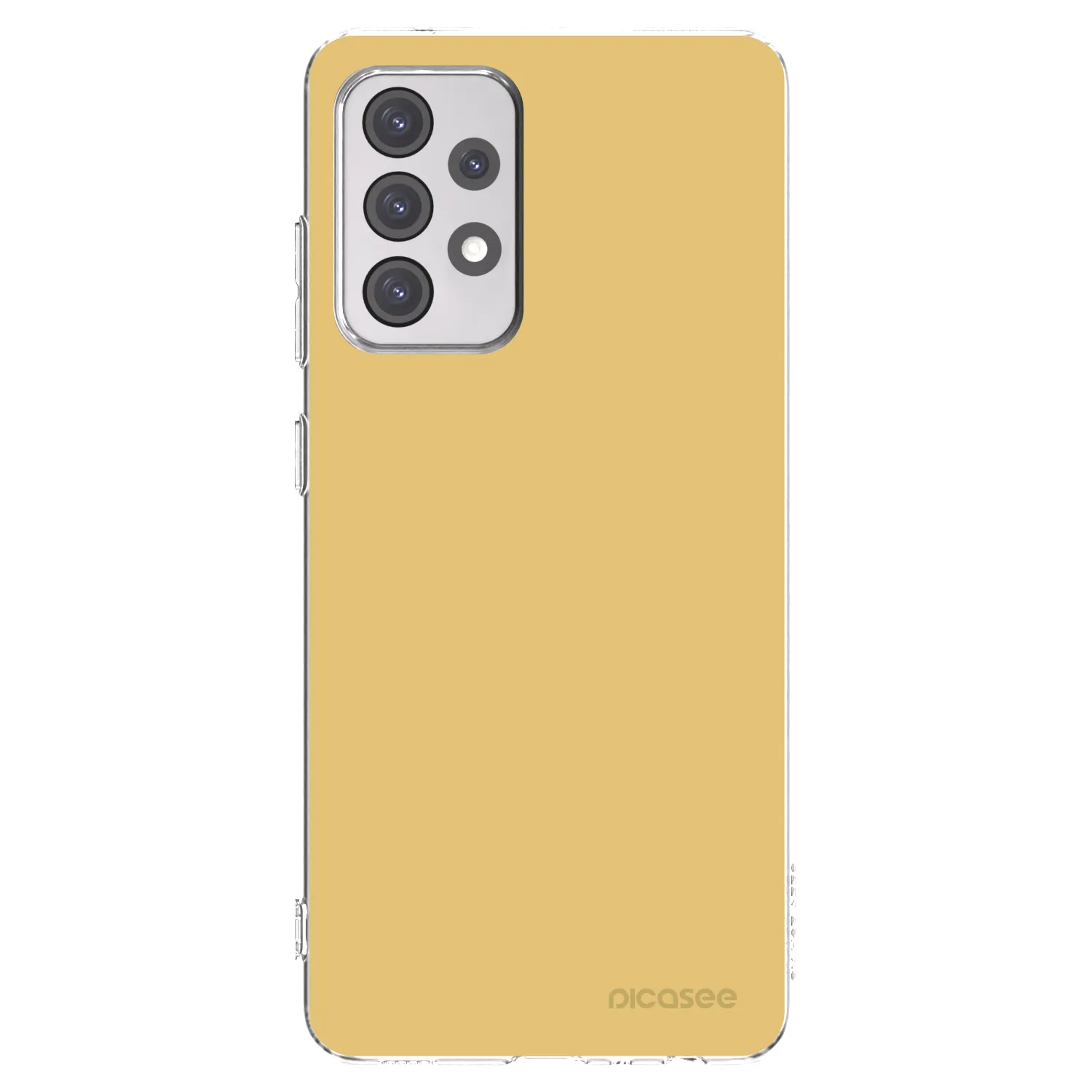 Picasee átlátszó szilikon tok az alábbi mobiltelefonokra Samsung Galaxy A52 5G A525F - Canary Crystal