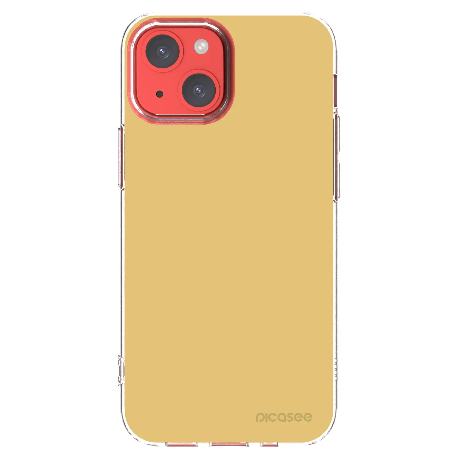 Picasee átlátszó szilikon tok az alábbi mobiltelefonokra Apple iPhone 13 mini - Canary Crystal