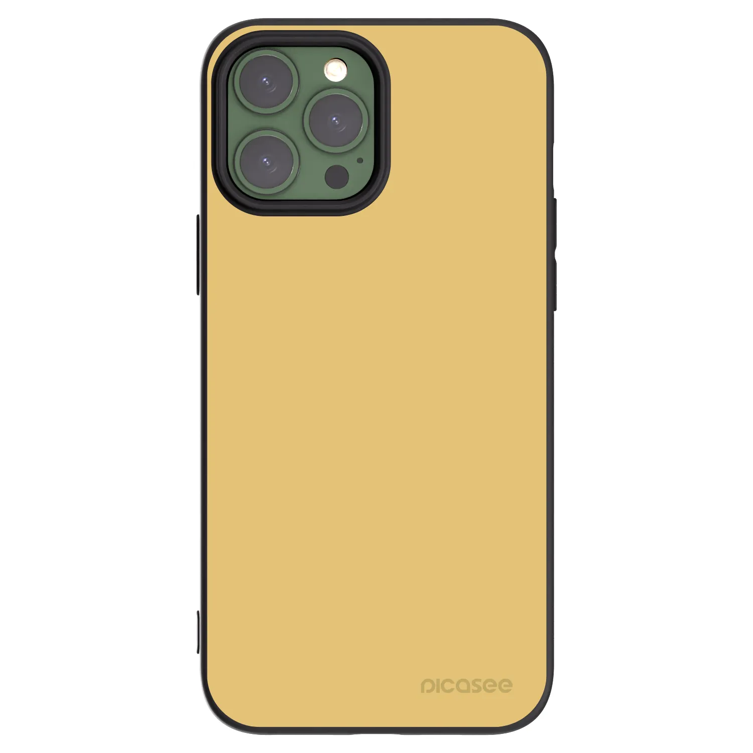Picasee fekete szilikon tok az alábbi mobiltelefonokra Apple iPhone 13 Pro Max - Canary Crystal
