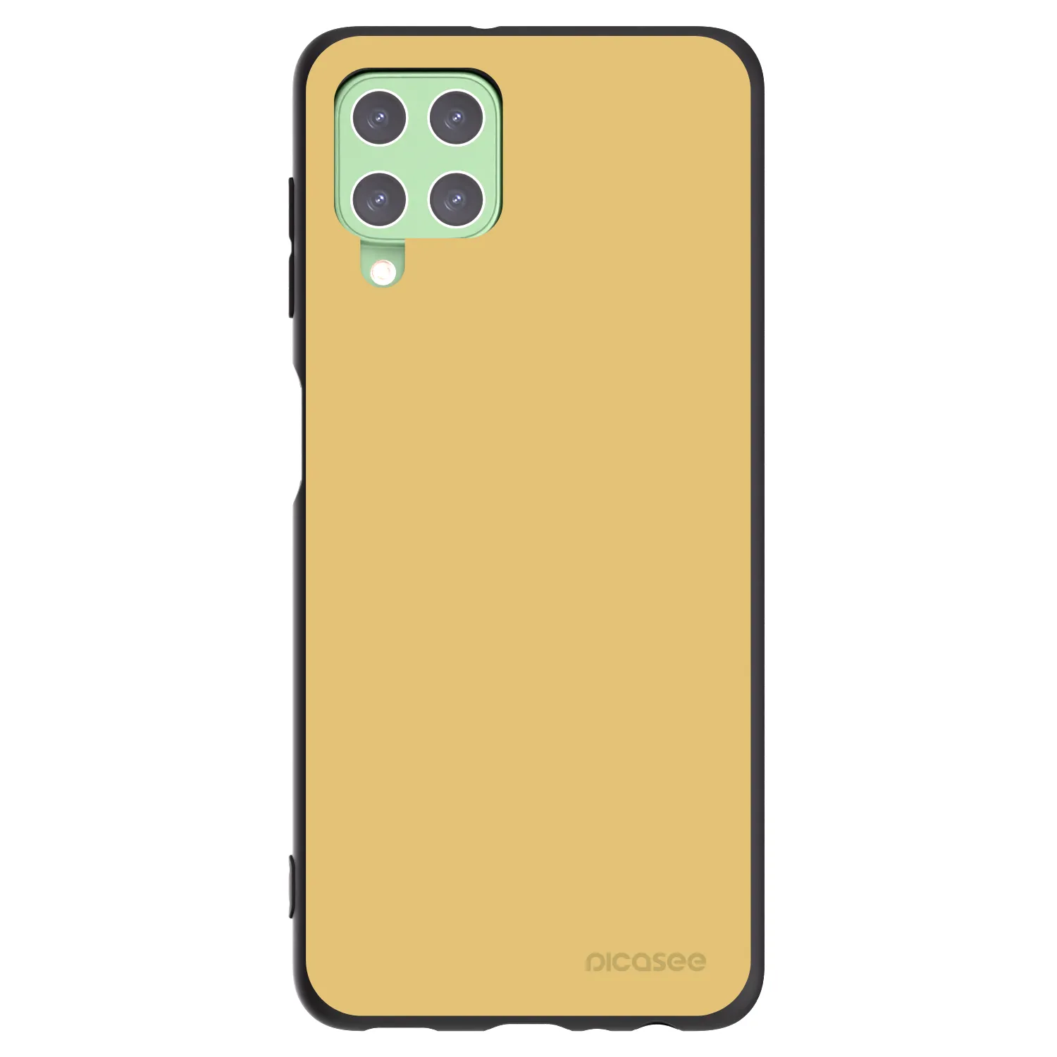 Picasee fekete szilikon tok az alábbi mobiltelefonokra Samsung Galaxy A22 A225F 4G - Canary Crystal
