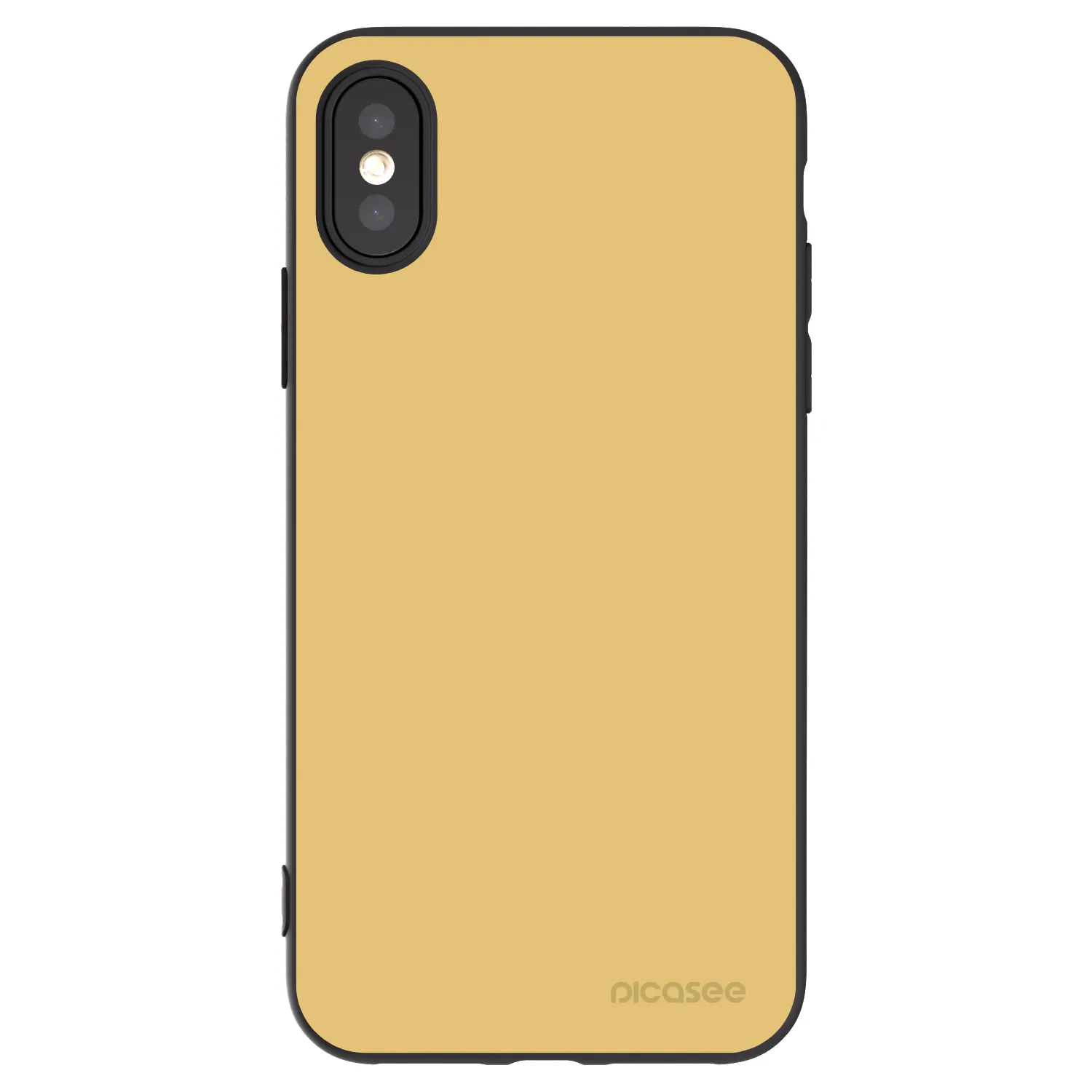 Picasee fekete szilikon tok az alábbi mobiltelefonokra Apple iPhone X/XS - Canary Crystal