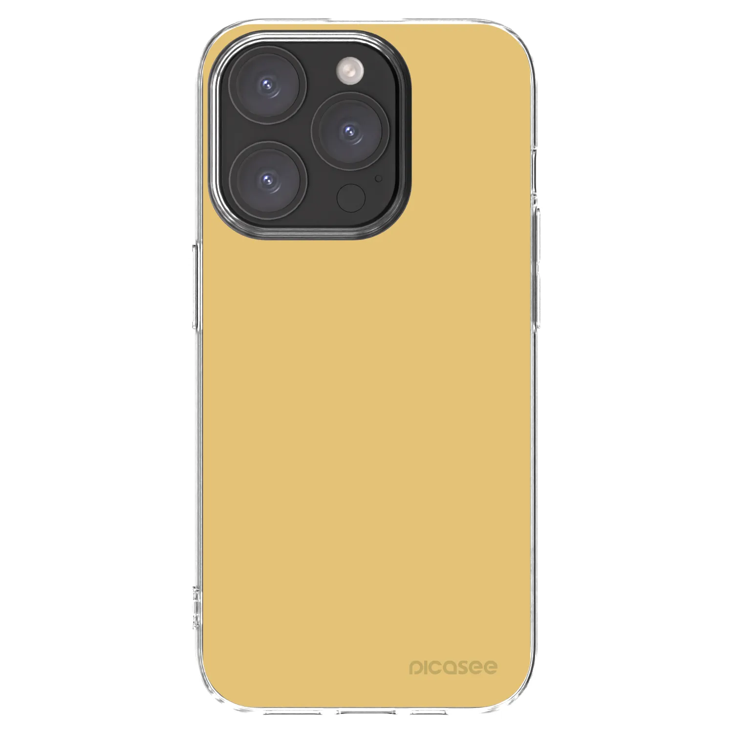 Picasee átlátszó szilikon tok az alábbi mobiltelefonokra Apple iPhone 15 Pro - Canary Crystal