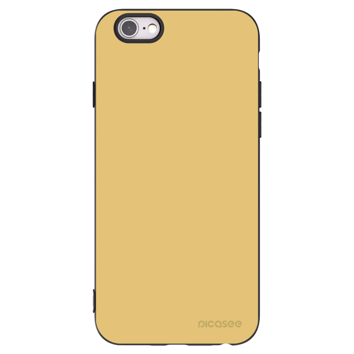 Picasee fekete szilikon tok az alábbi mobiltelefonokra Apple iPhone 6/6S - Canary Crystal