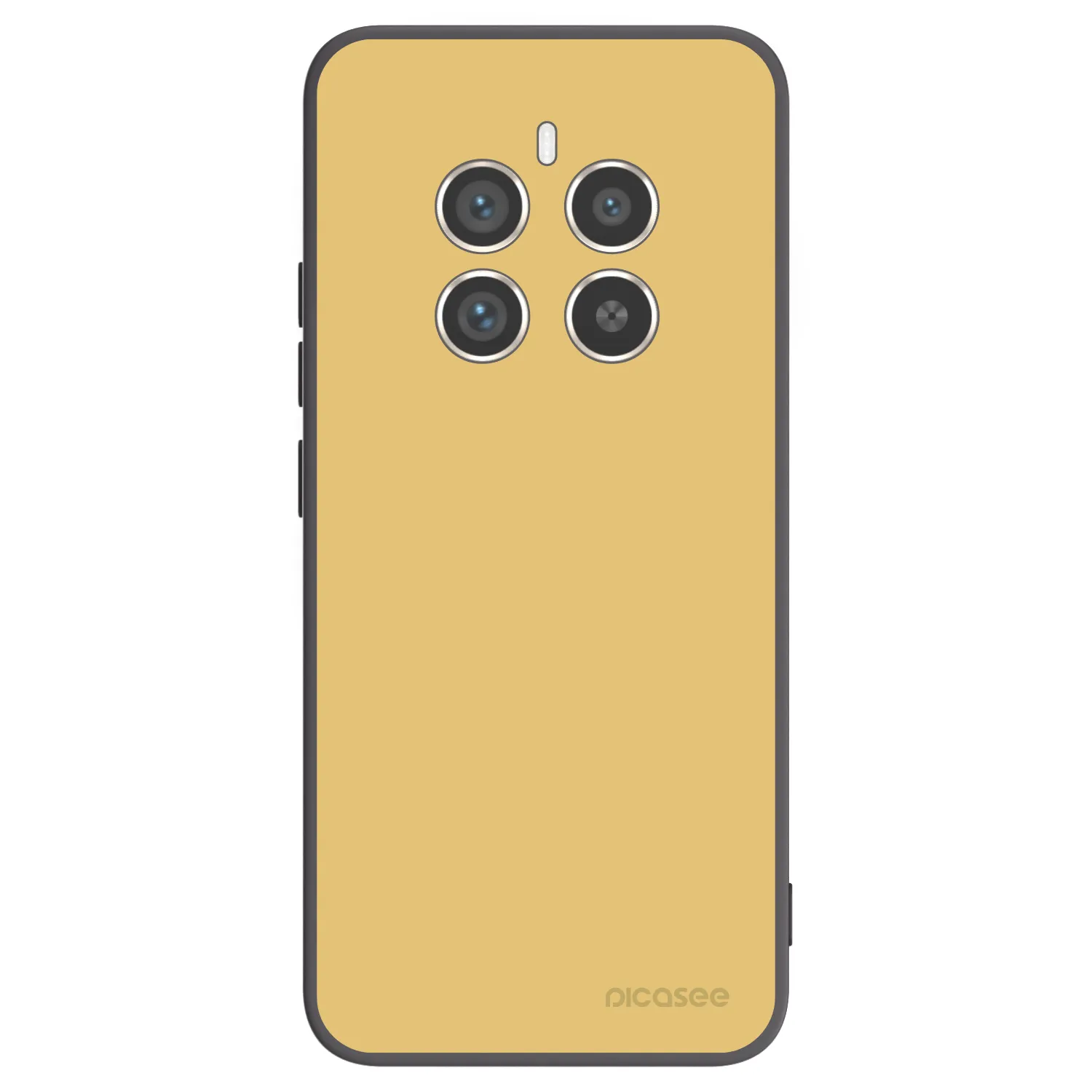 Picasee fekete szilikon tok az alábbi mobiltelefonokra Realme 12 Pro 5G - Canary Crystal