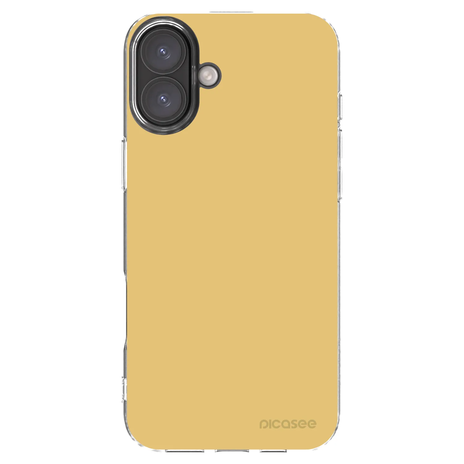 Picasee átlátszó szilikon tok az alábbi mobiltelefonokra Apple iPhone 16 Plus - Canary Crystal