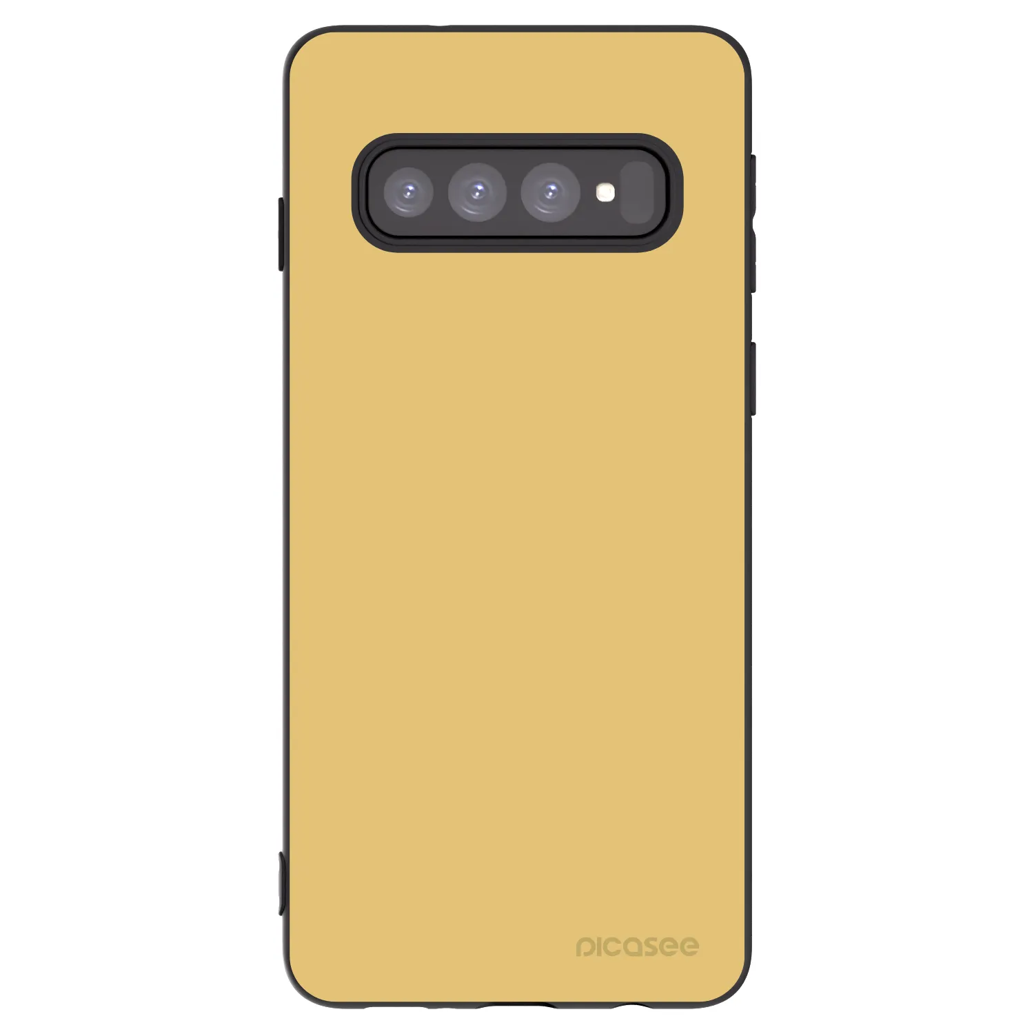Picasee fekete szilikon tok az alábbi mobiltelefonokra Samsung Galaxy S10 G973 - Canary Crystal