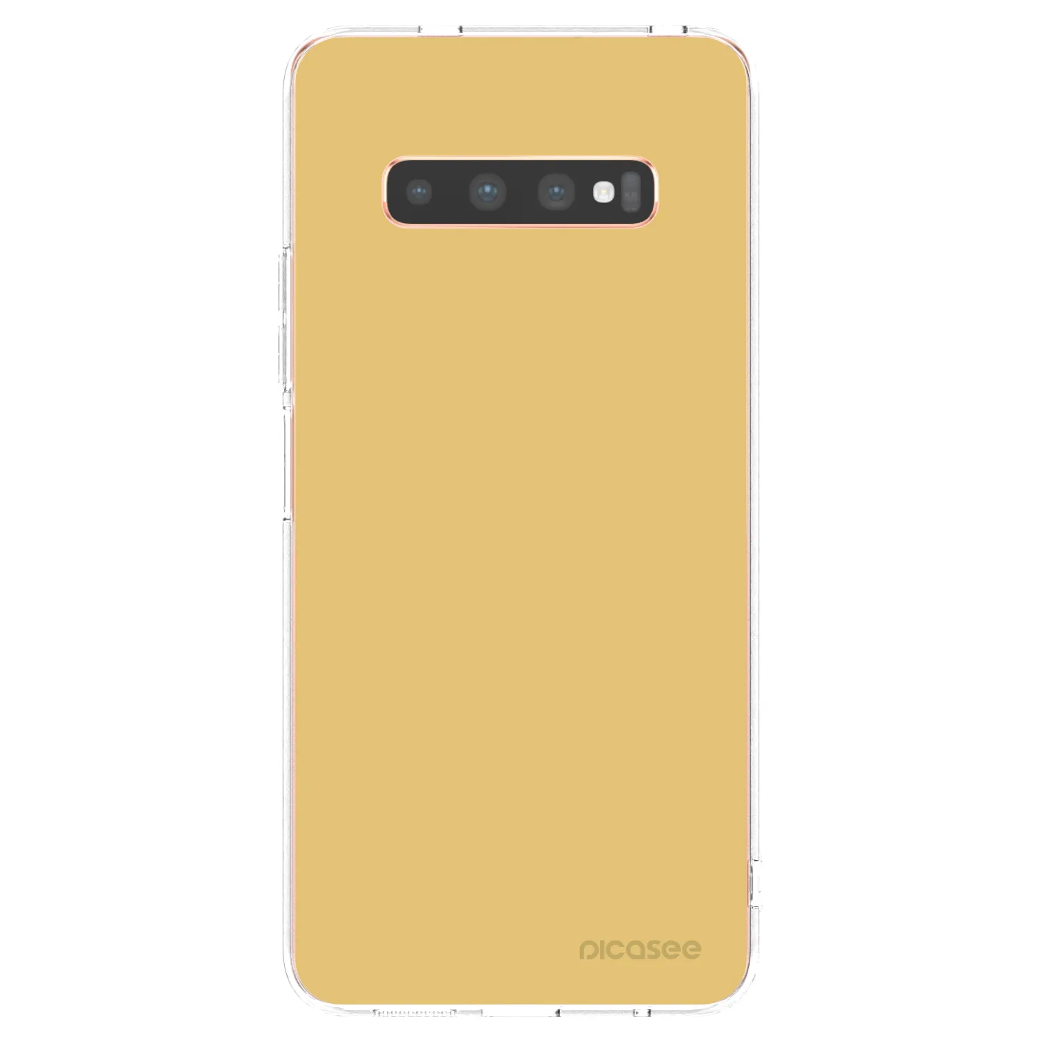 Picasee átlátszó szilikon tok az alábbi mobiltelefonokra Samsung Galaxy S10 Plus G975 - Canary Crystal