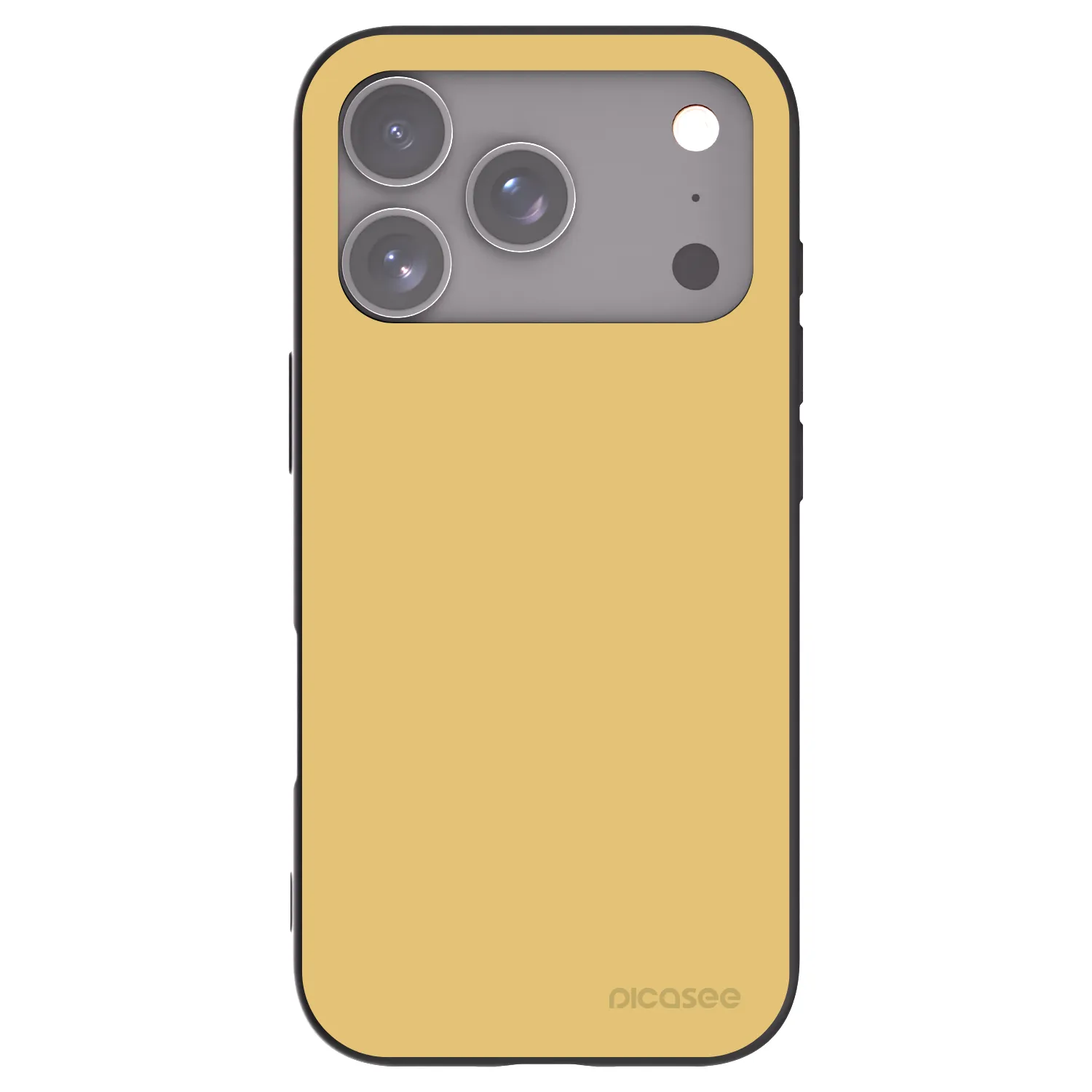 Picasee fekete szilikon tok az alábbi mobiltelefonokra Apple iPhone 17 Pro - Canary Crystal